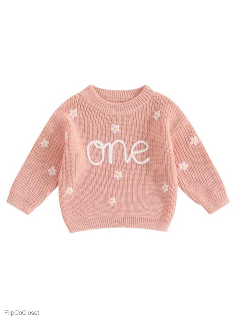 Baby 1st Birthday Sweater Cotton Pullover Knit Top Fall Winter